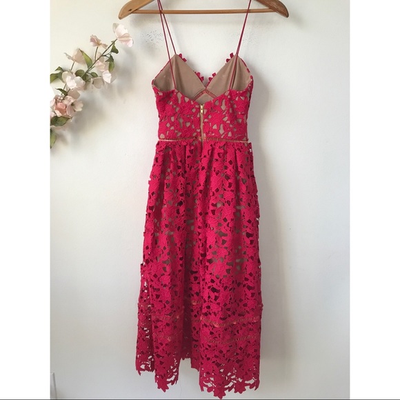 Self-Portrait Azaelea Pink Lace Dress - Picture 3 of 8